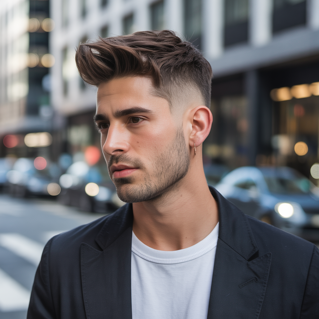 semi short haircuts men