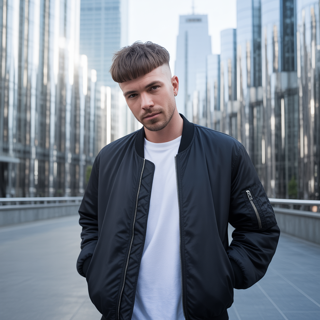 semi short haircuts men