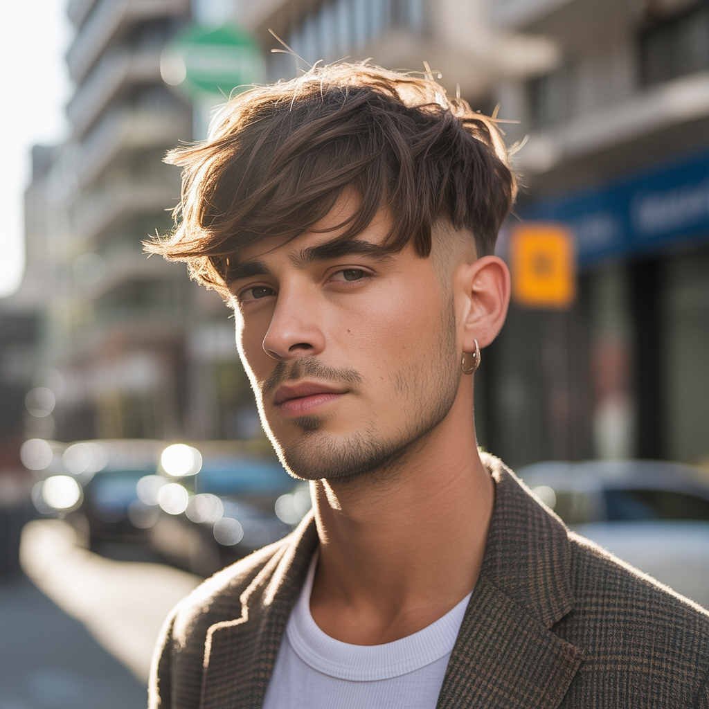 shag haircut men