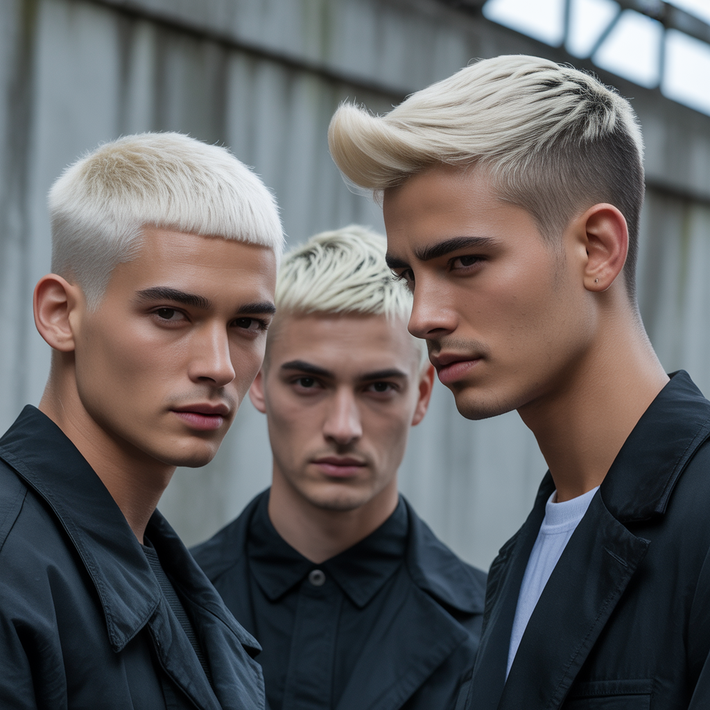 short blonde haircuts for men