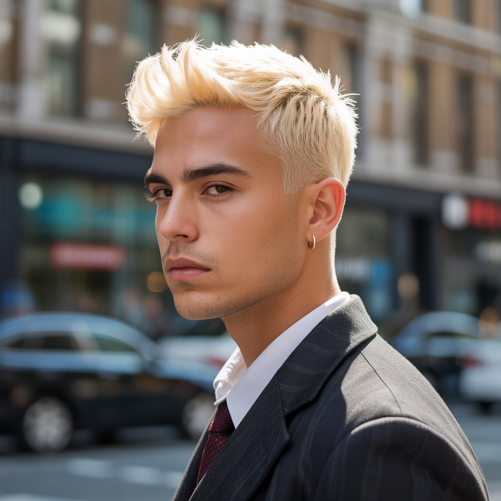 short blonde haircuts for men