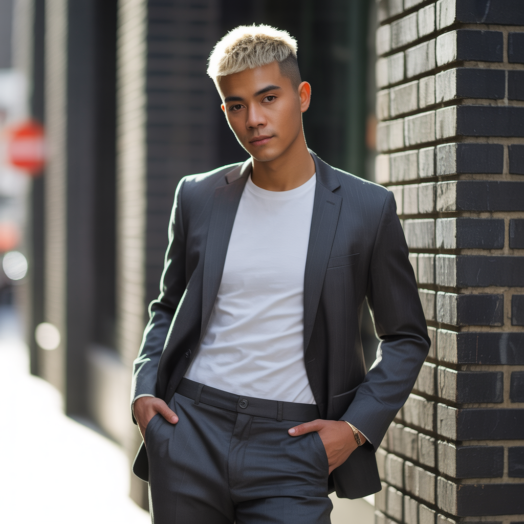 short blonde haircuts for men