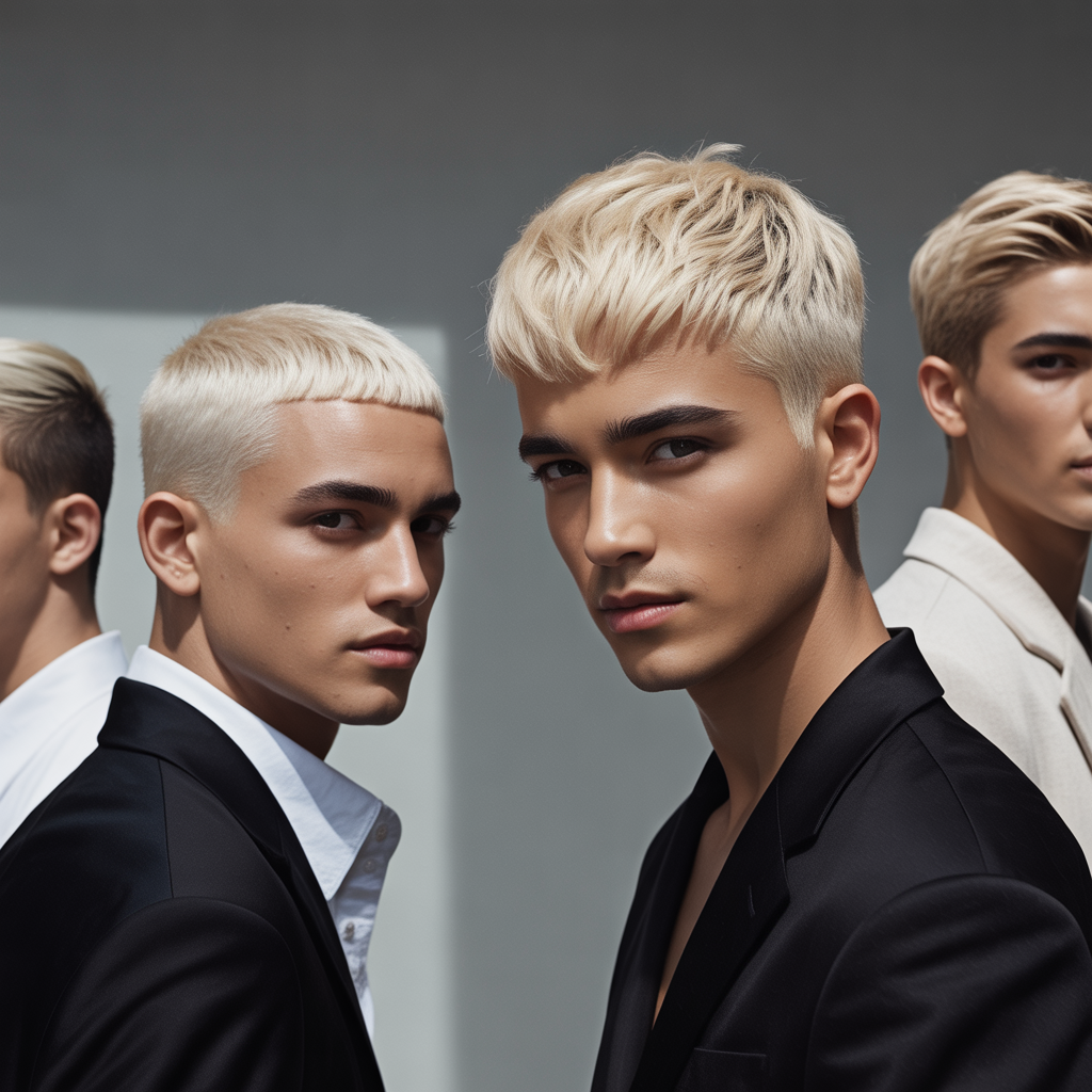 short blonde haircuts for men