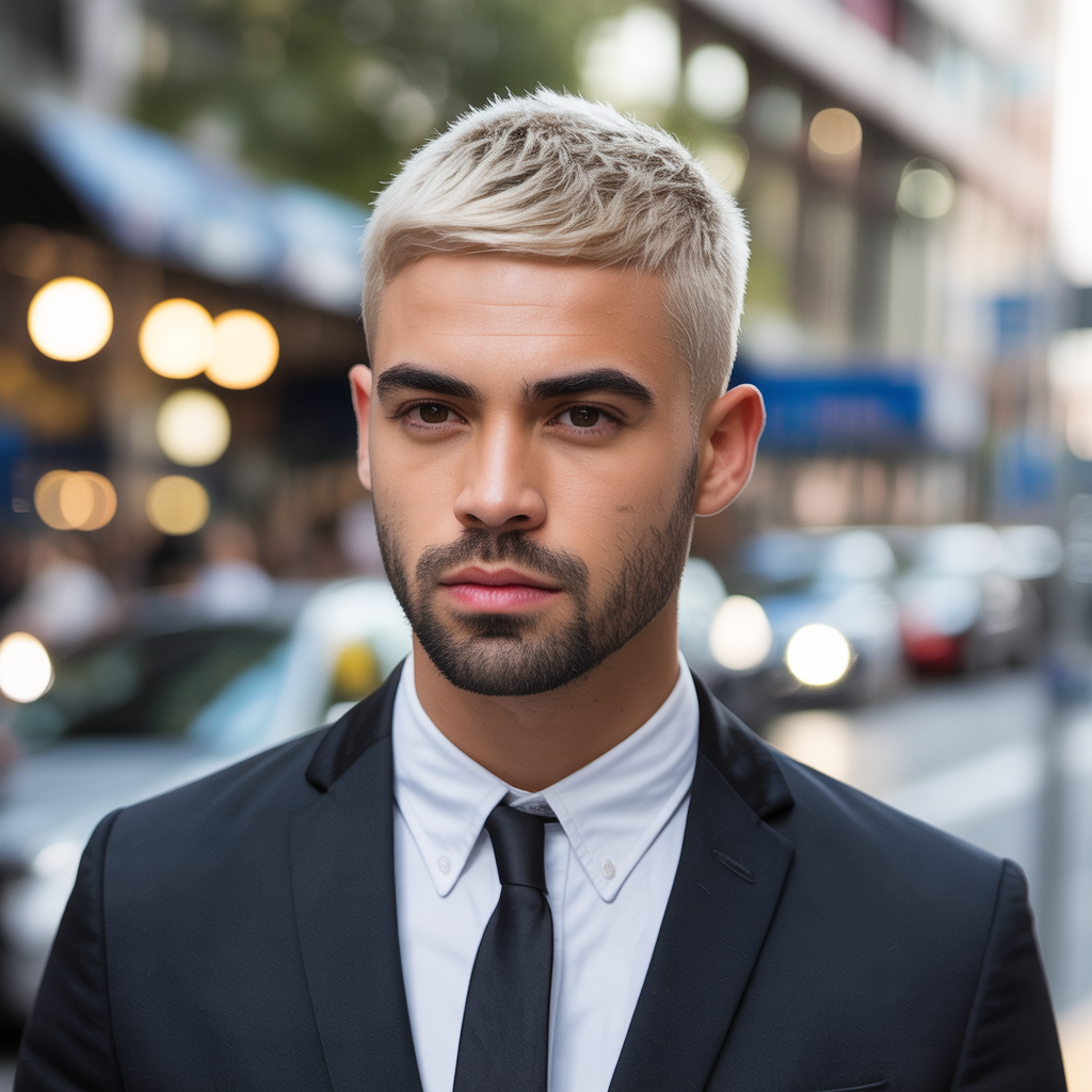 short blonde haircuts for men