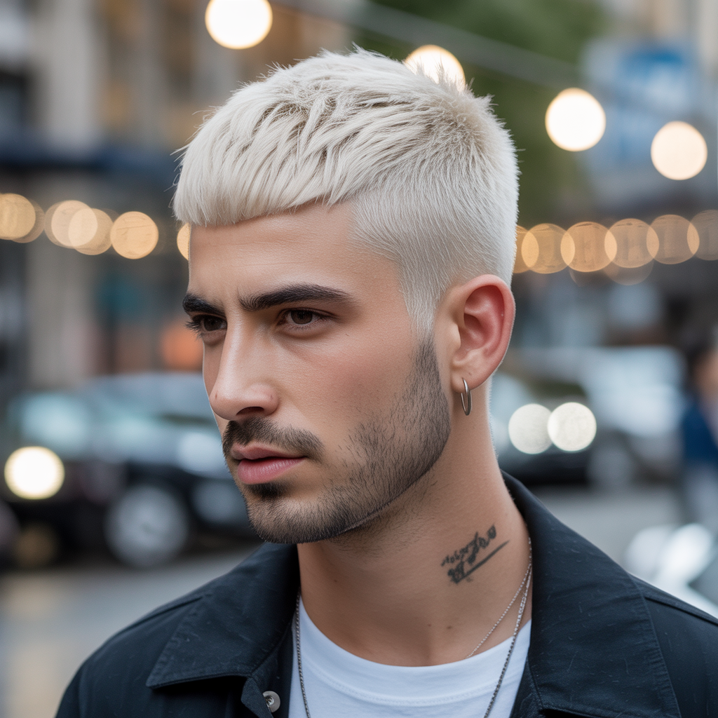 short blonde haircuts for men