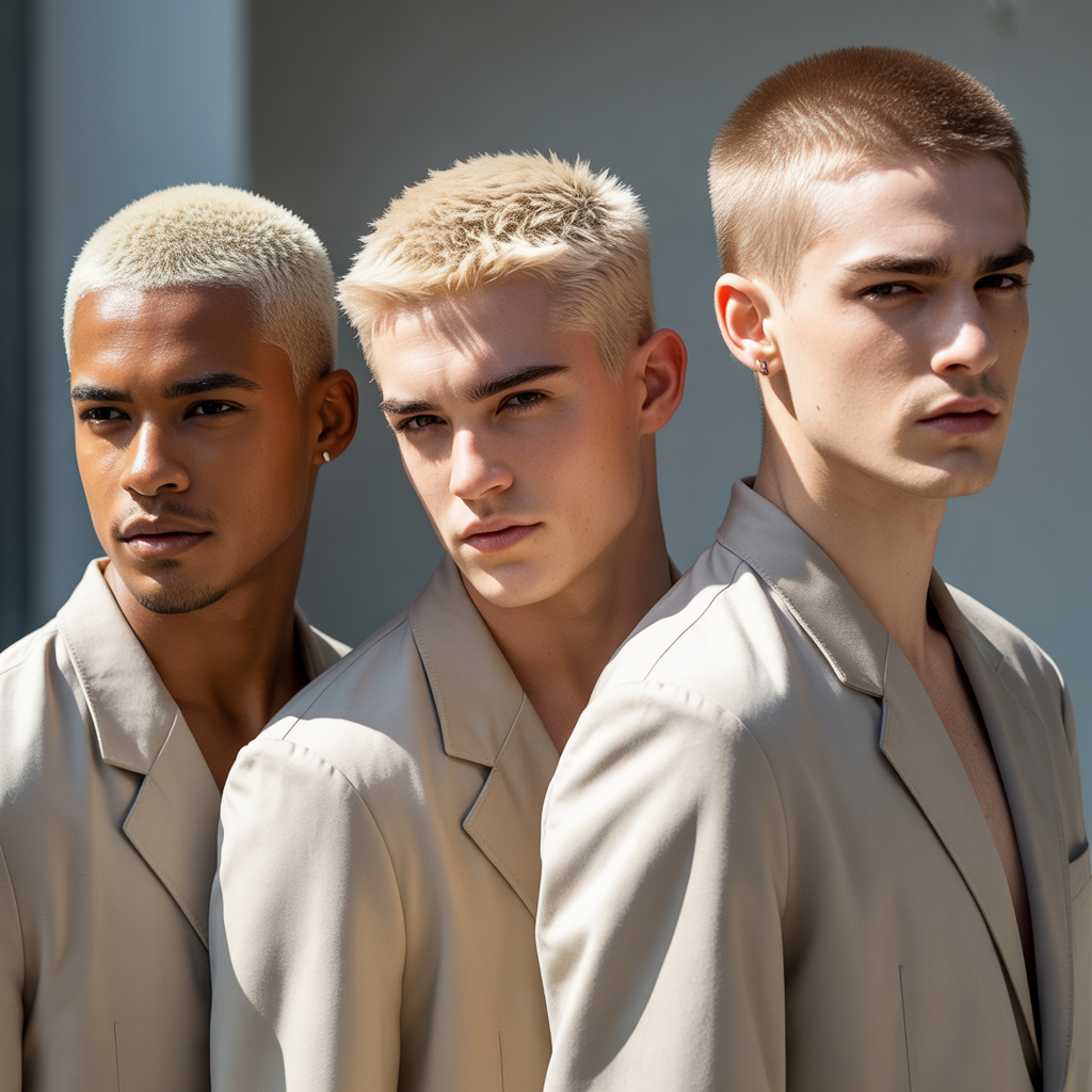 short blonde haircuts for men