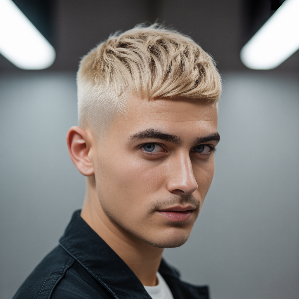 short blonde haircuts for men