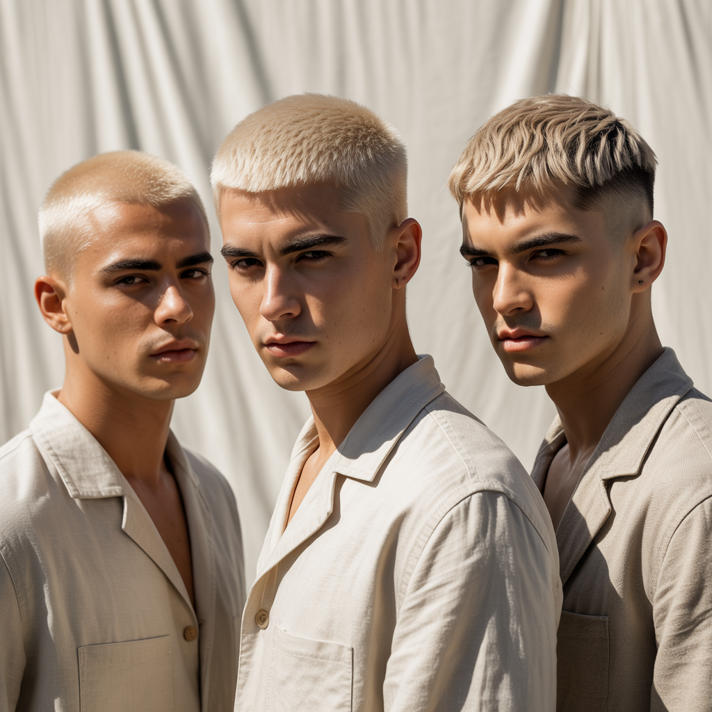 short blonde haircuts for men