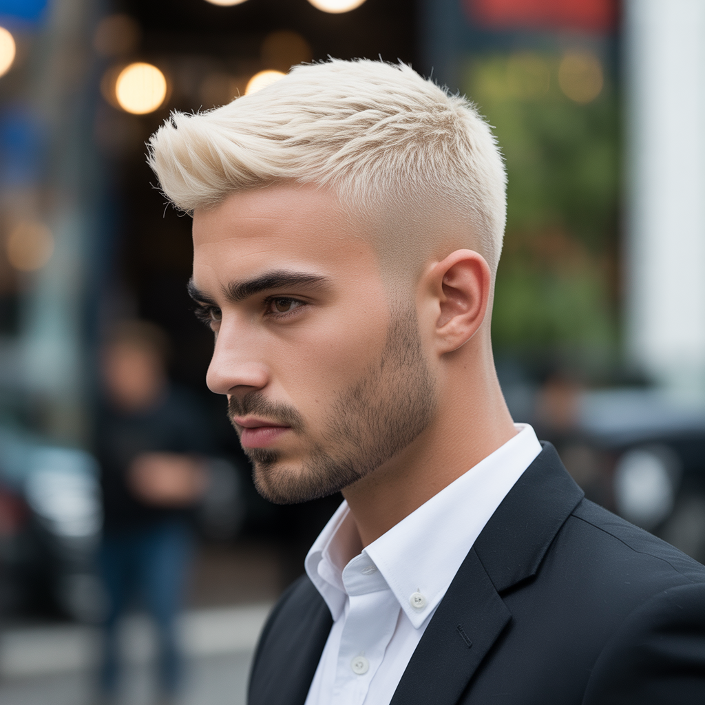 short blonde haircuts for men