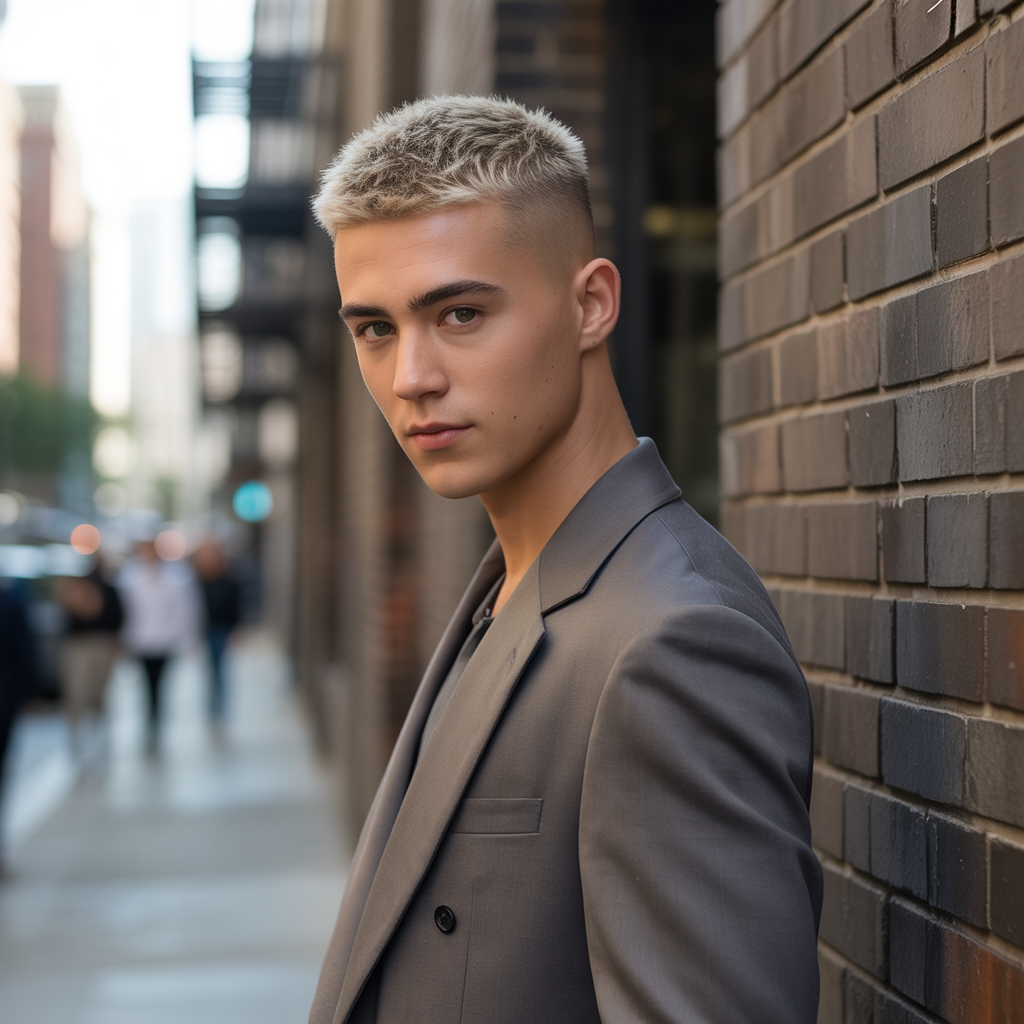 short blonde haircuts for men