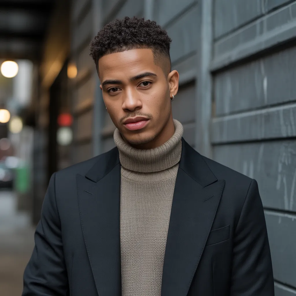 short curly hair men