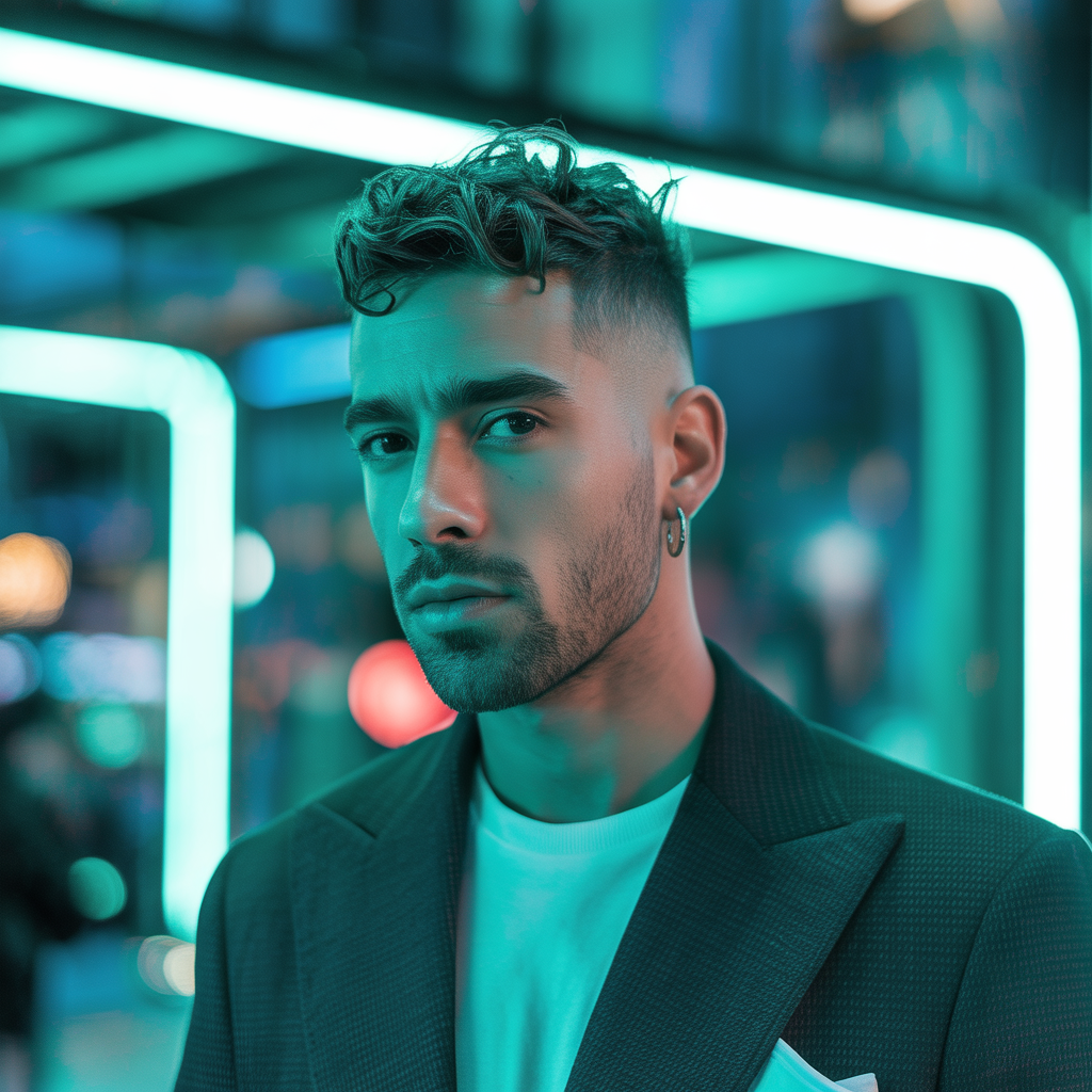 short curly hair men