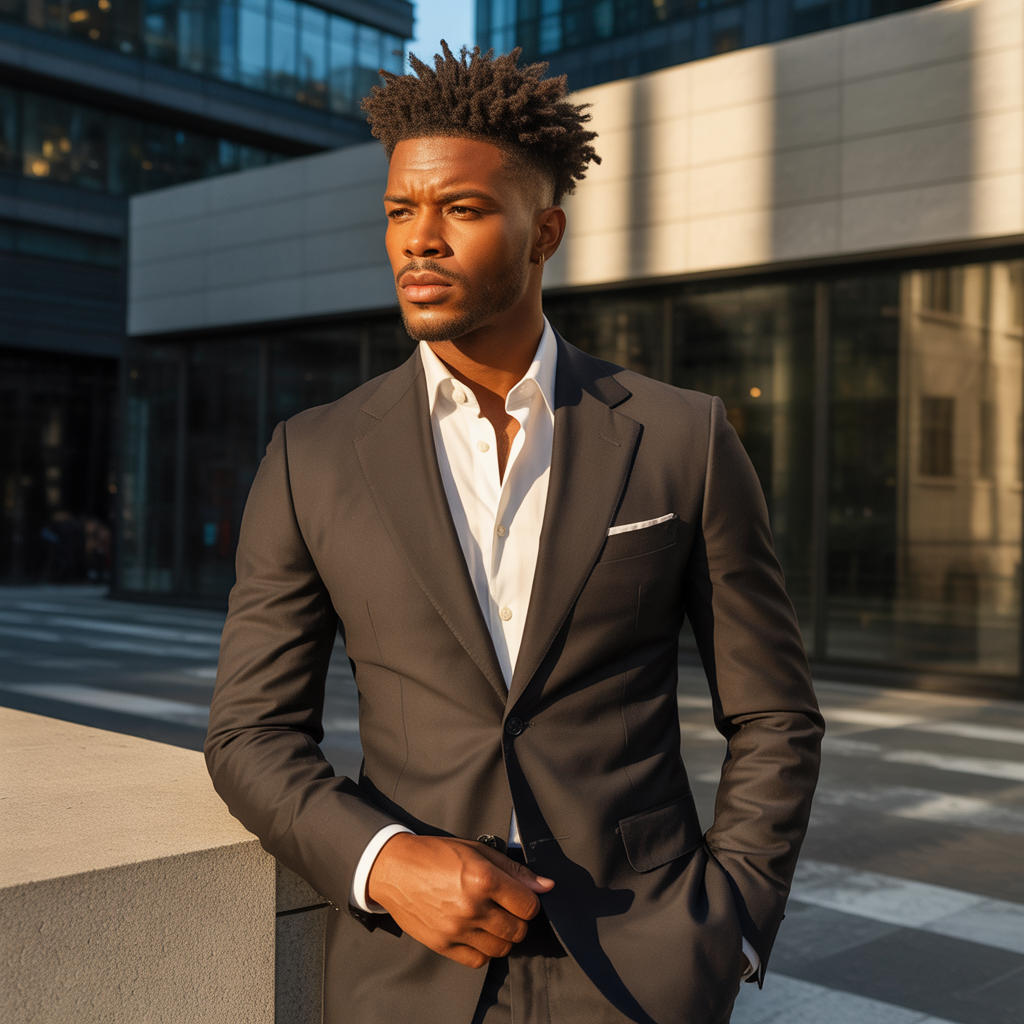 short curly hair men