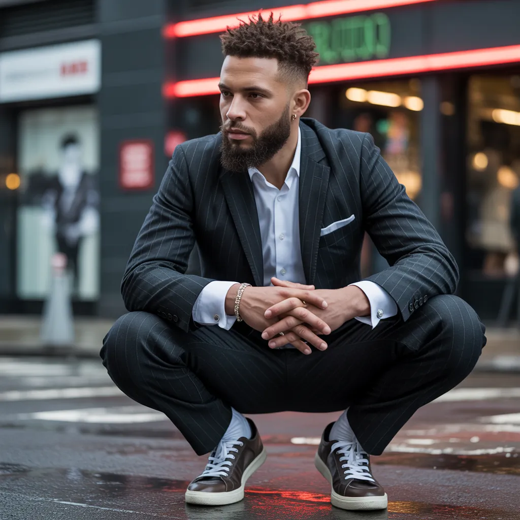 short curly hair men