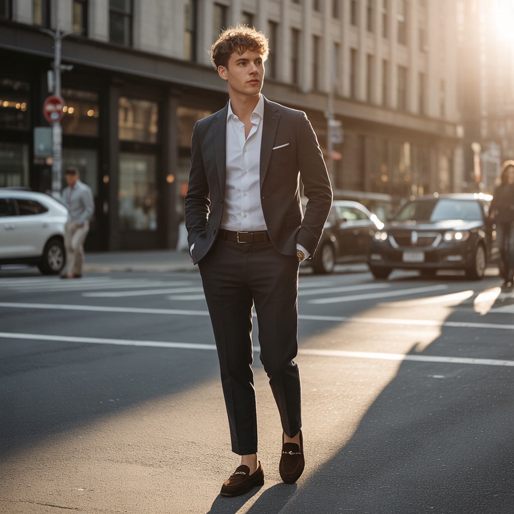 short curly hair men