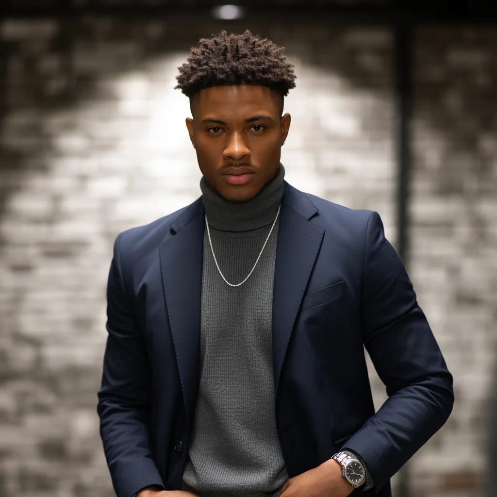 short curly hair men