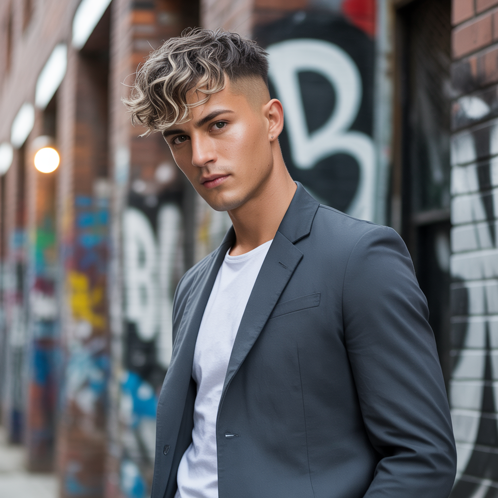 short layered haircuts for men with wavy hair