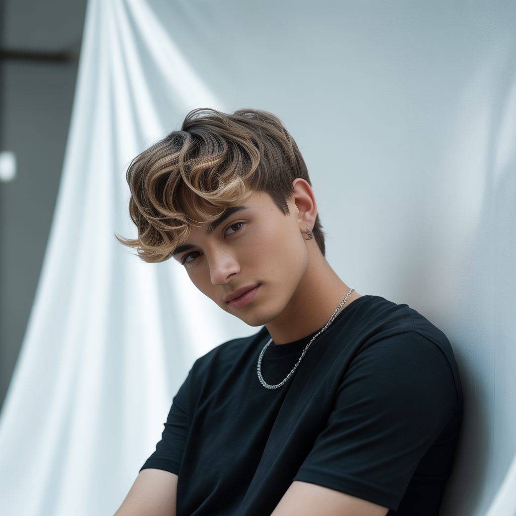 short layered haircuts for men with wavy hair