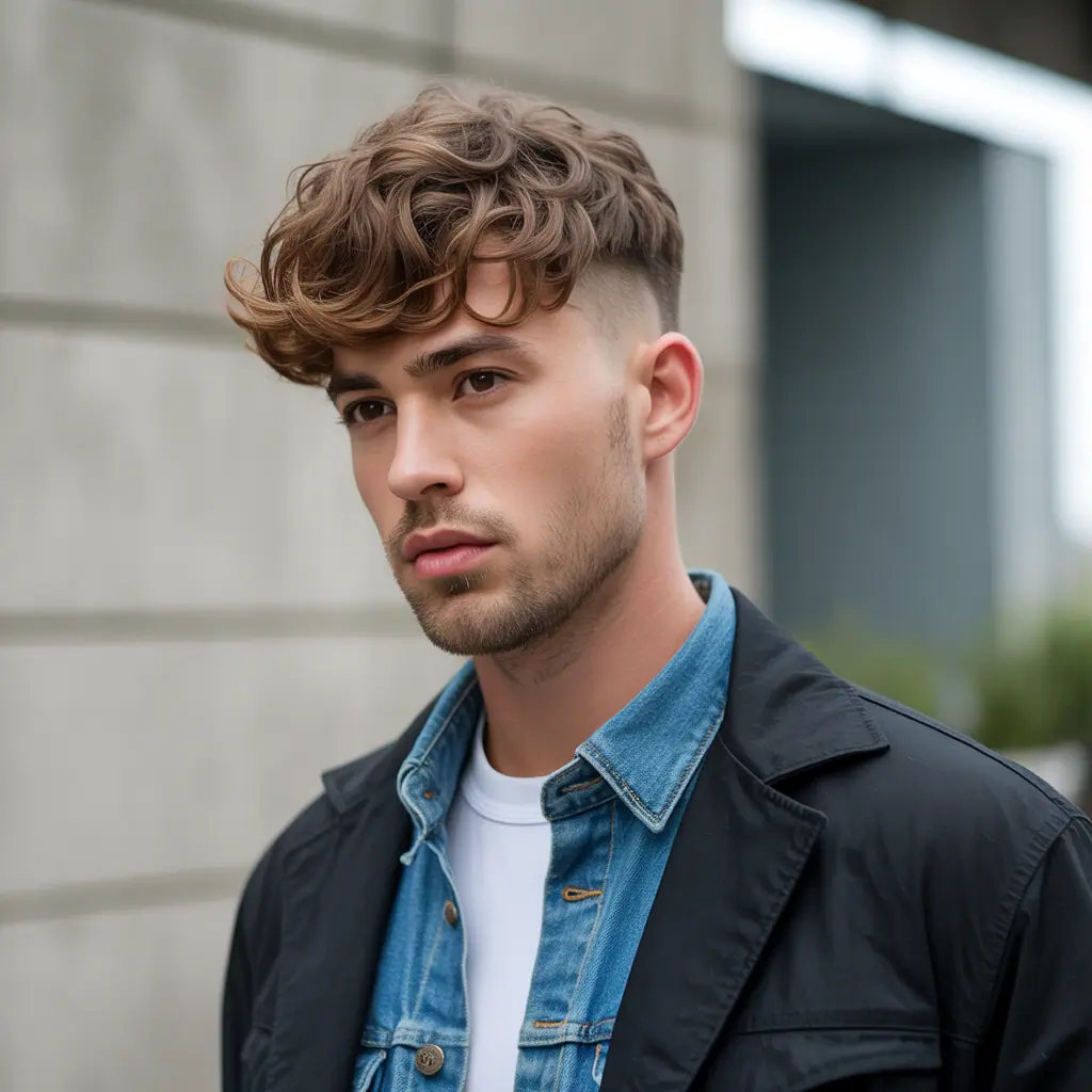 short layered haircuts for men with wavy hair