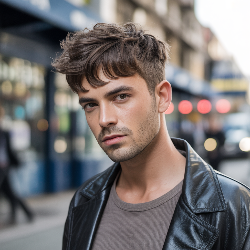short messy hair men