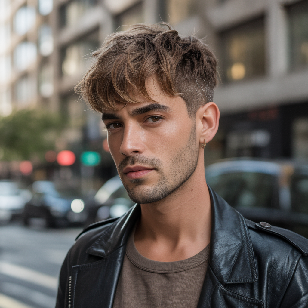 short messy hair men