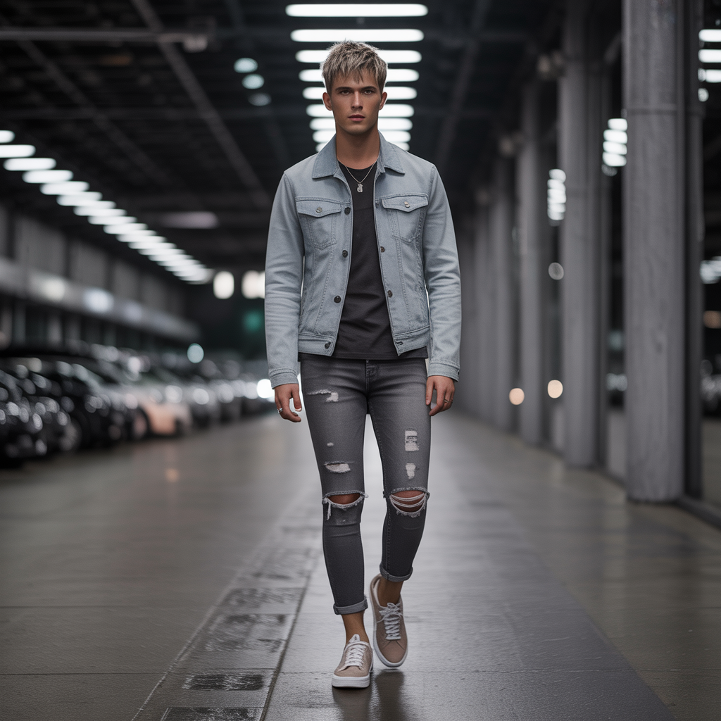 short messy hair men