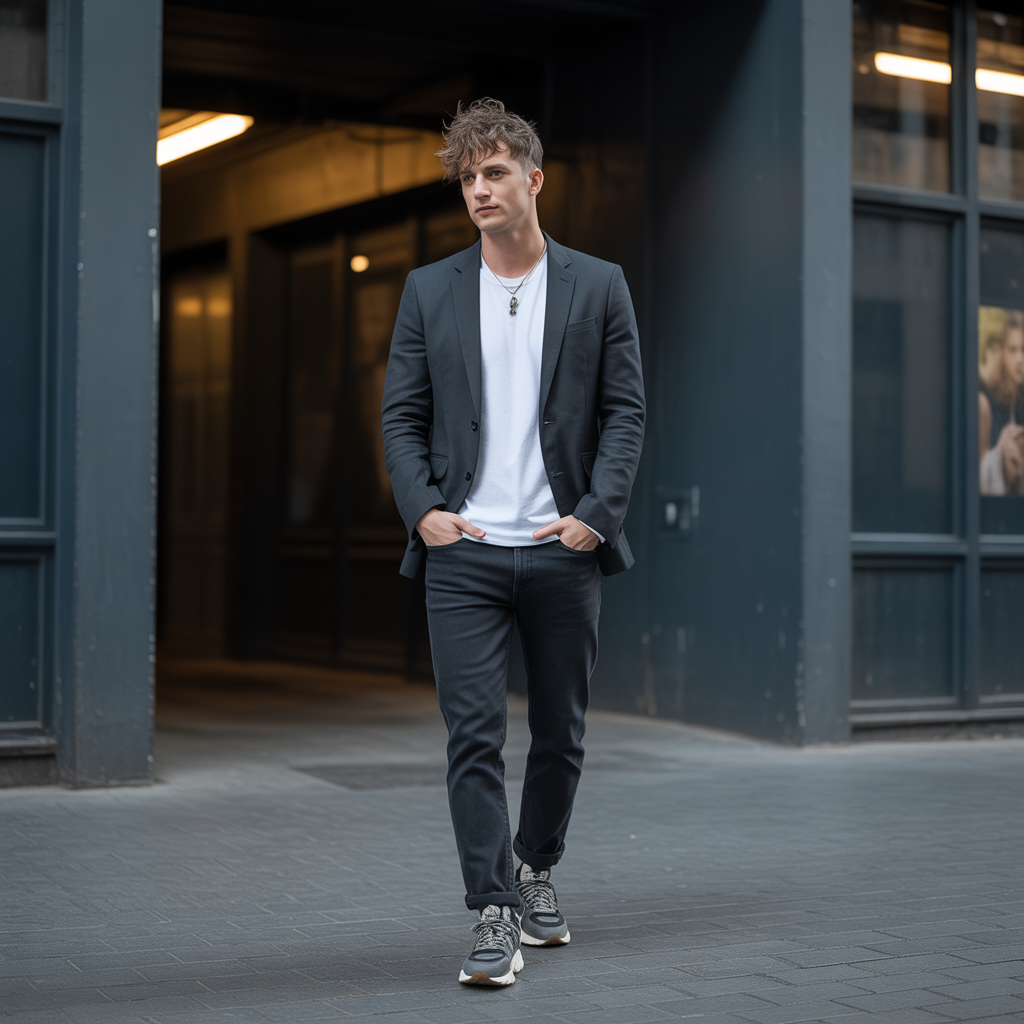 short messy hair men