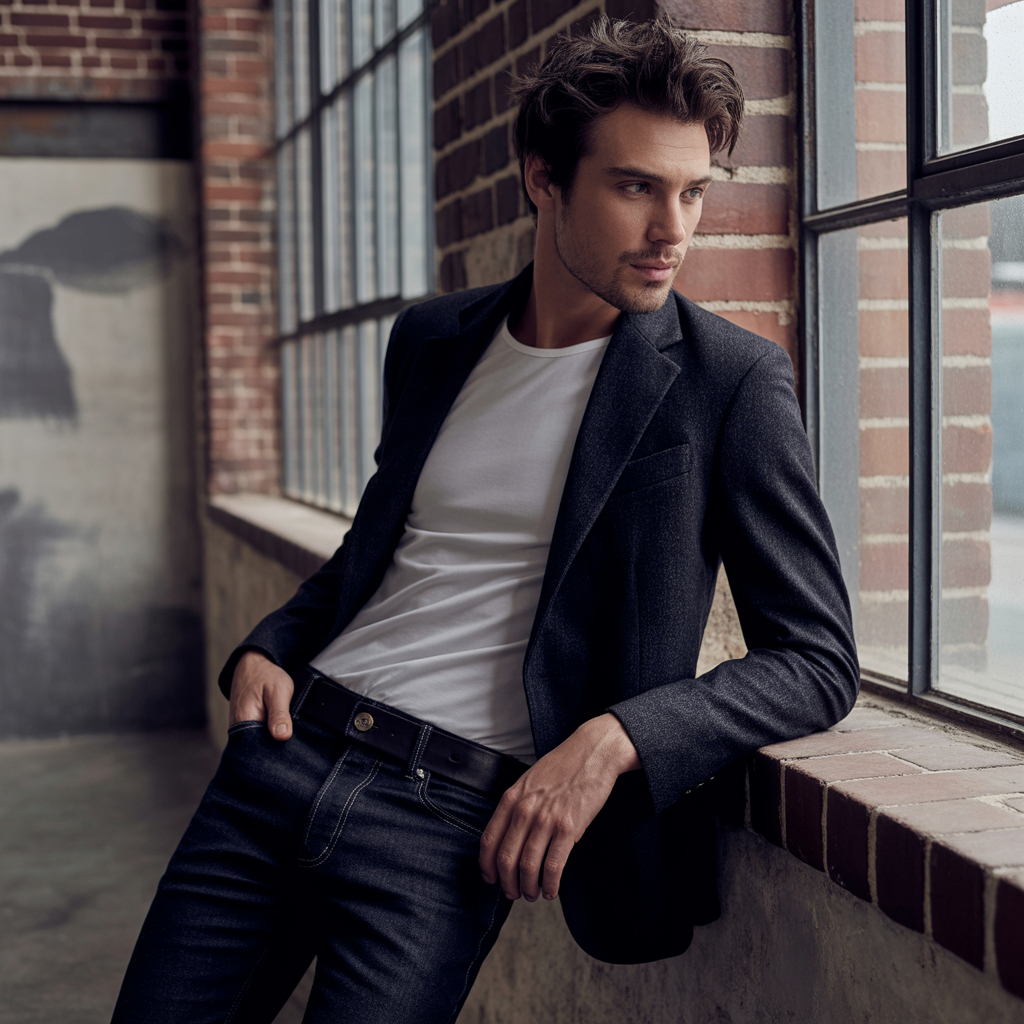 short messy hair men