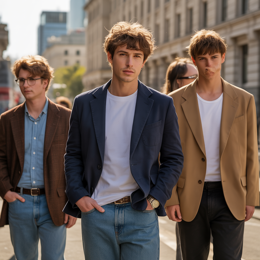 short shaggy hair men