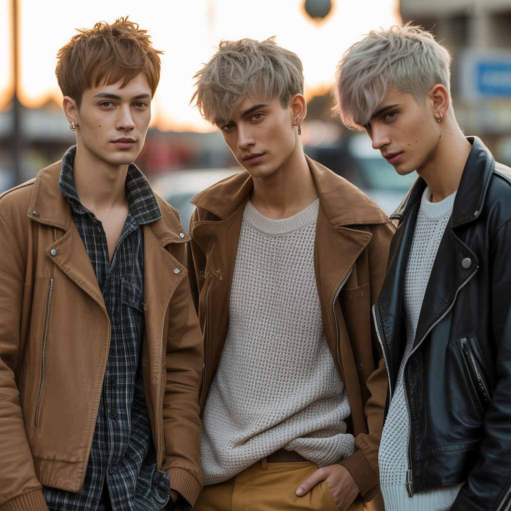 short shaggy hair men