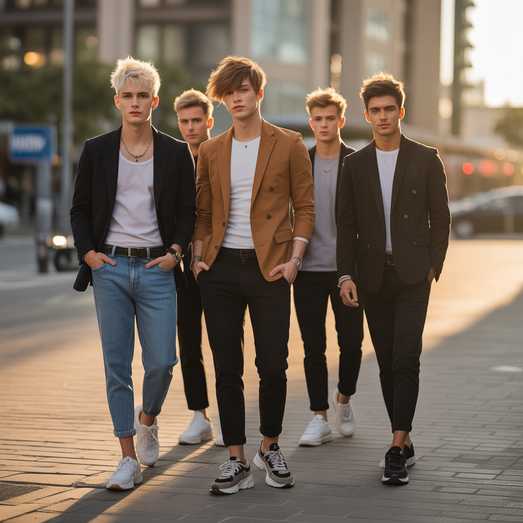 short shaggy hair men