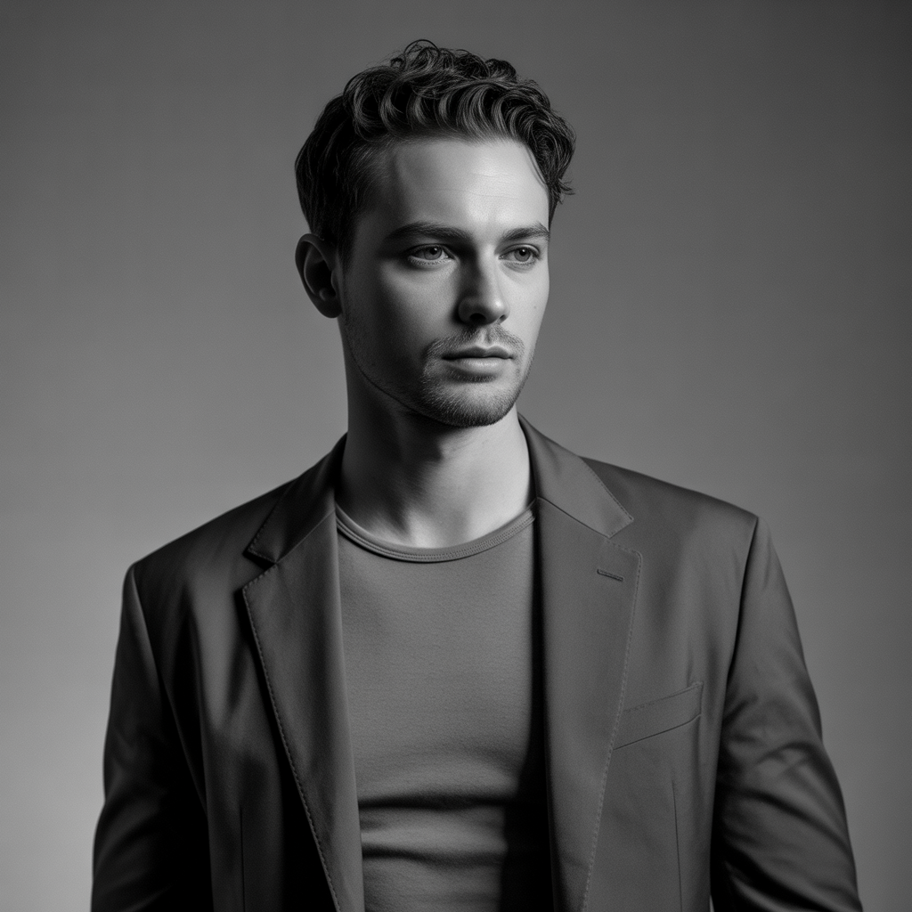 short wavy hair men