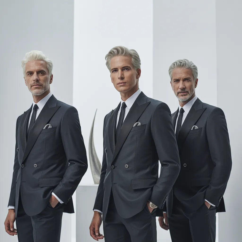 silver hair men