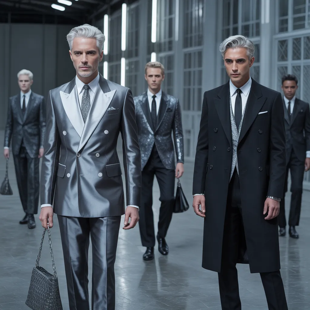 silver hair men