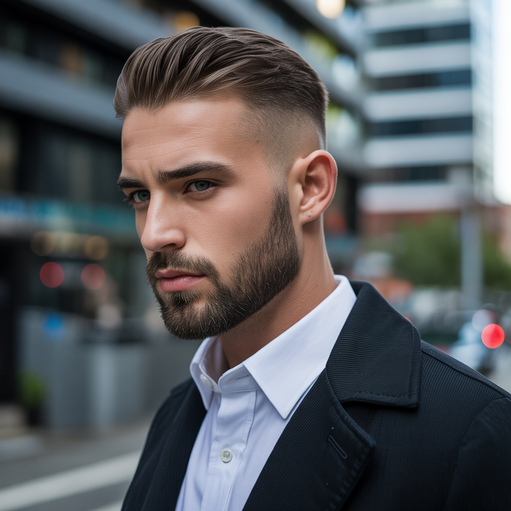 skin fade beard