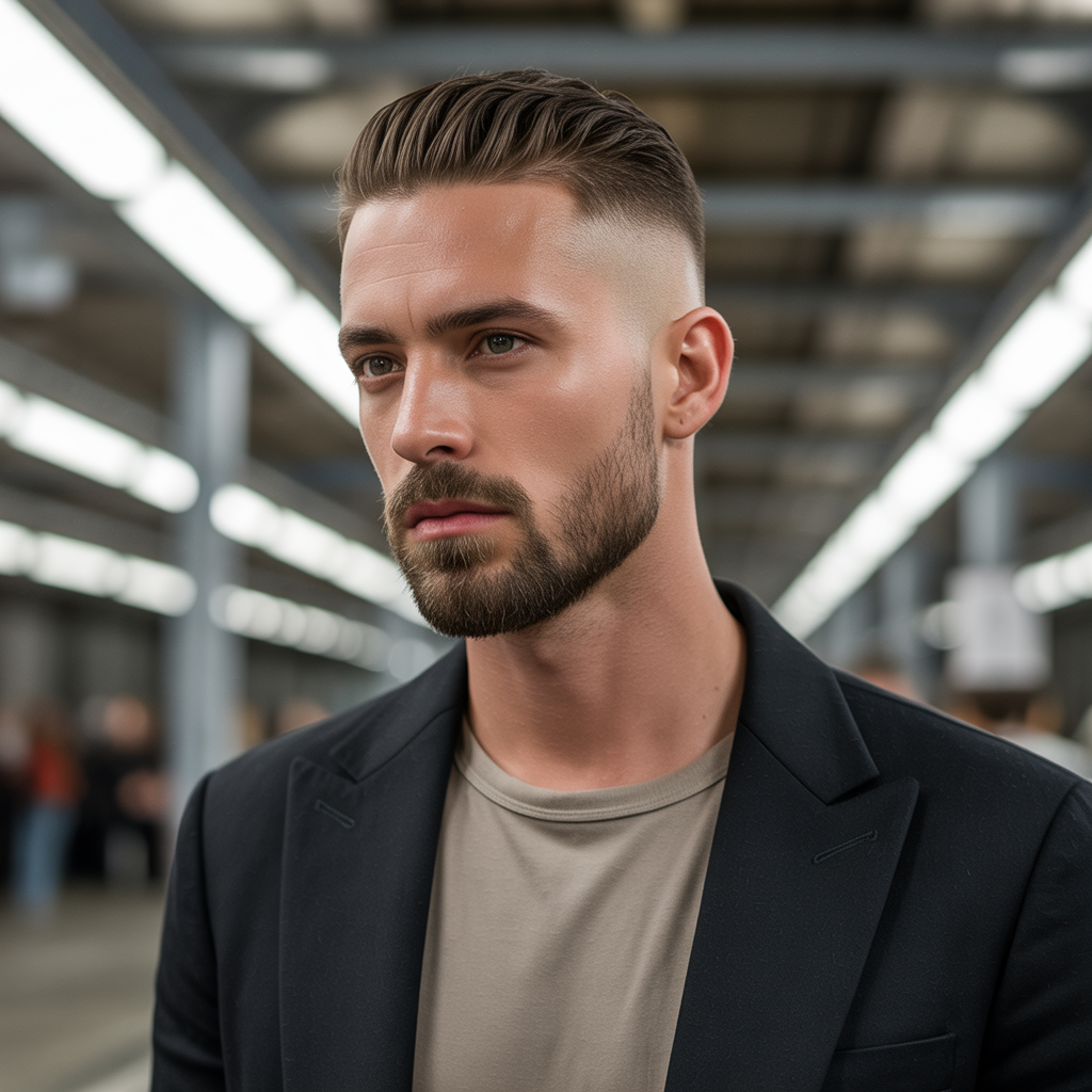 skin fade beard