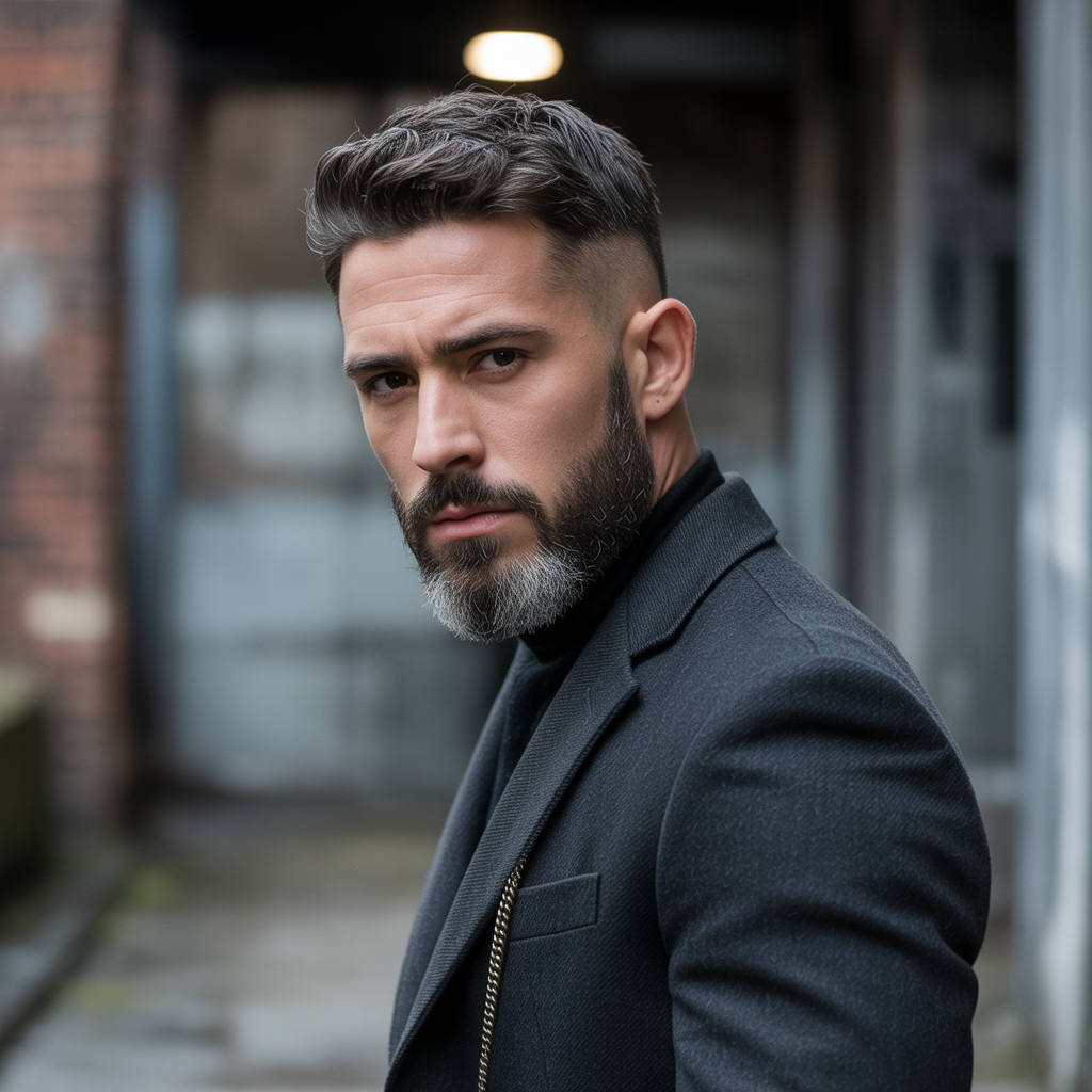 skin fade beard