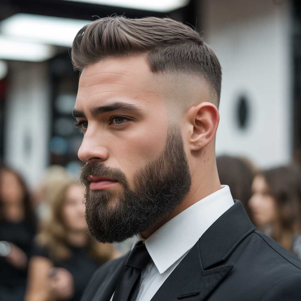 skin fade beard