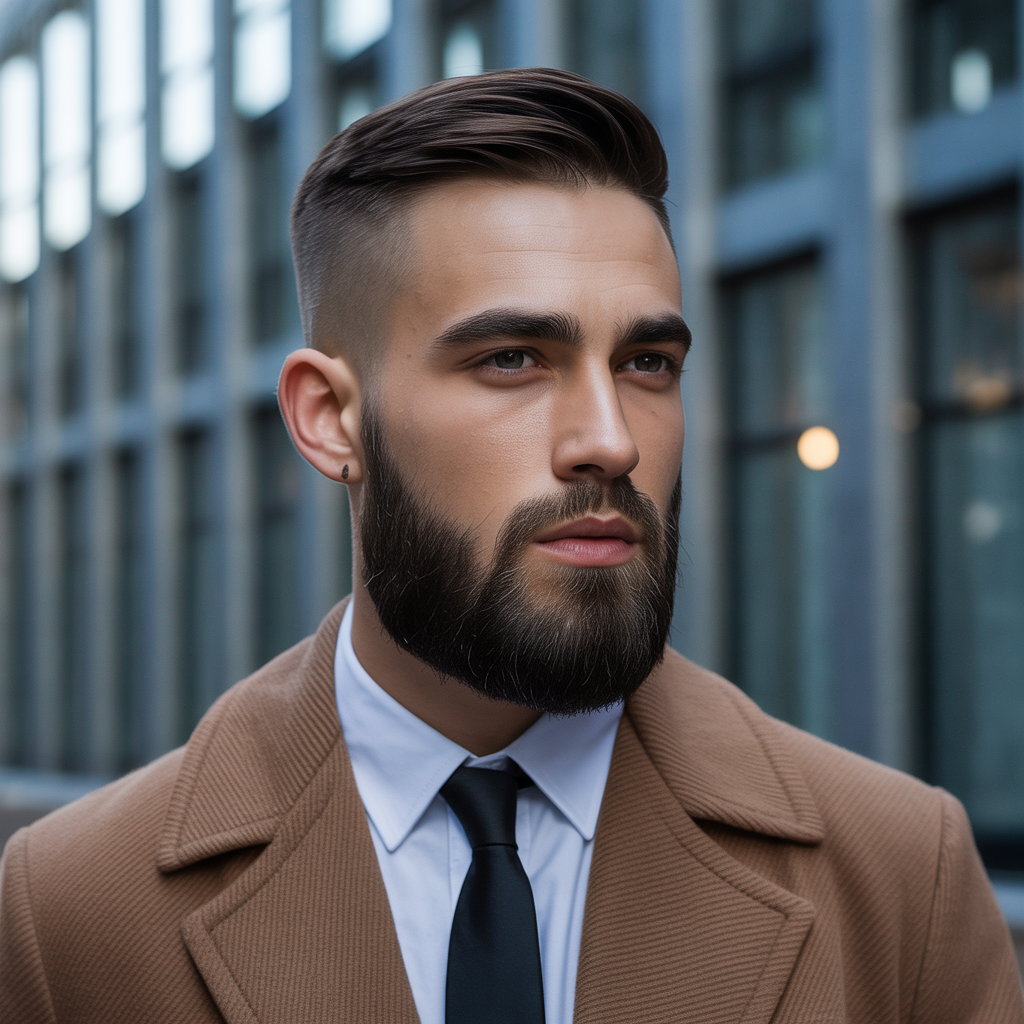skin fade beard