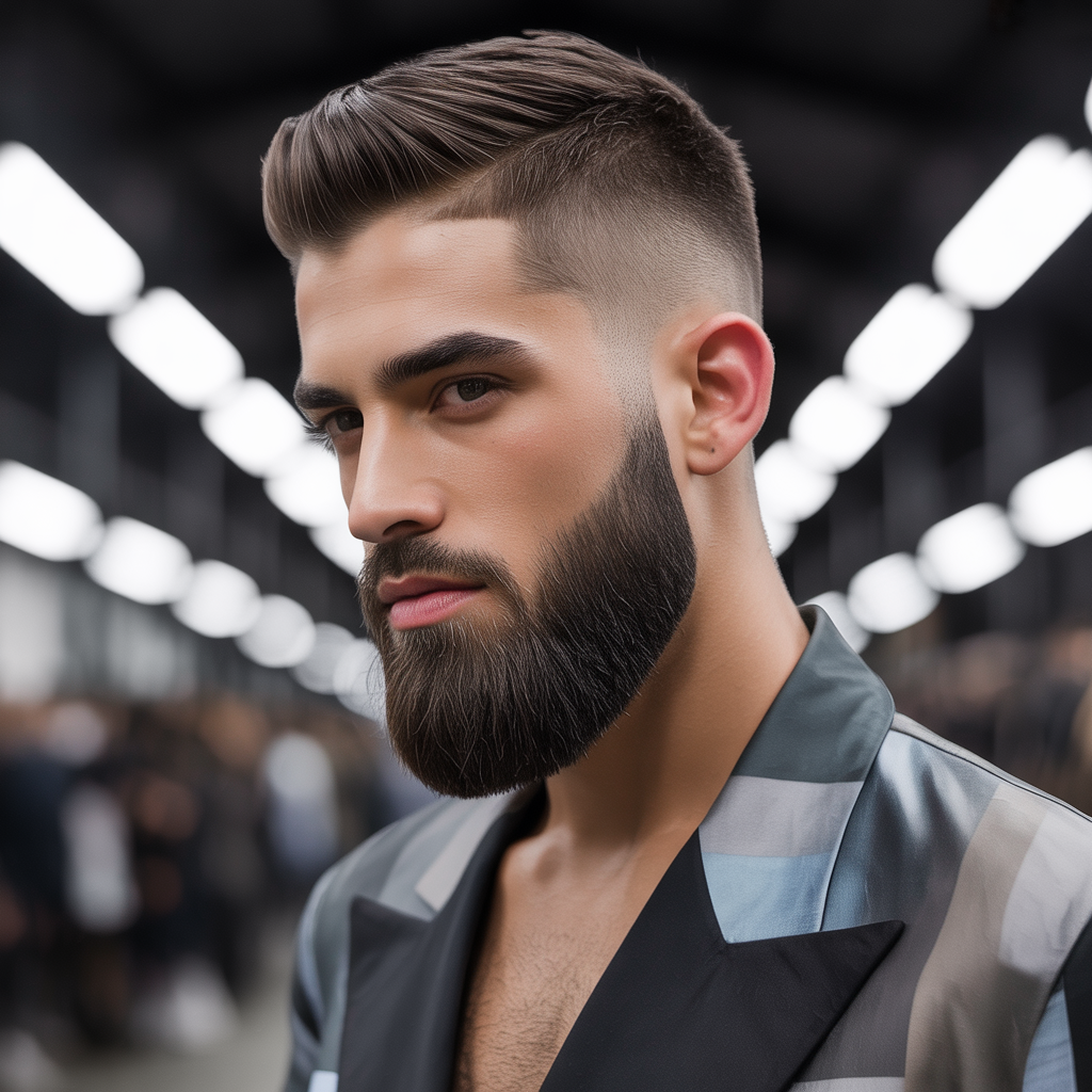 skin fade beard