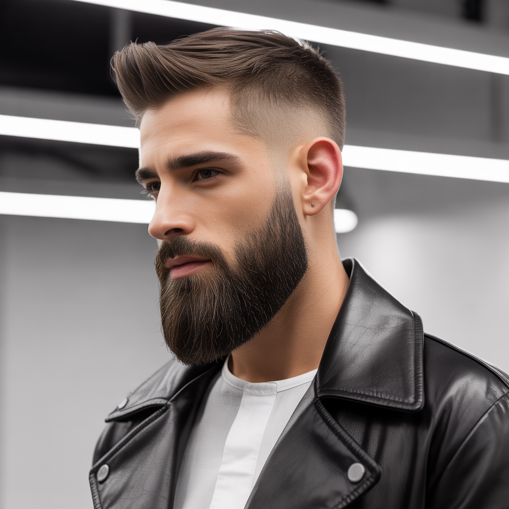 skin fade beard