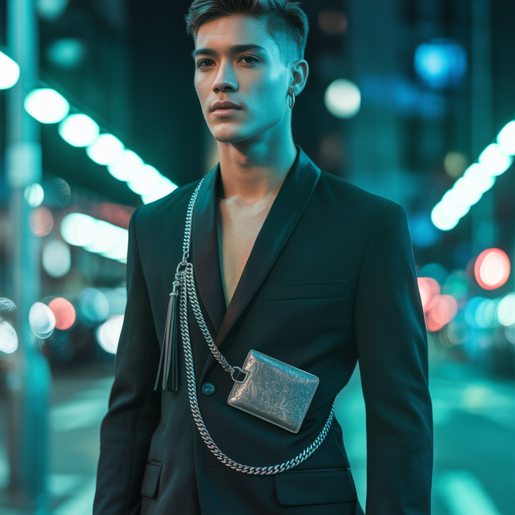 skull wallet chains