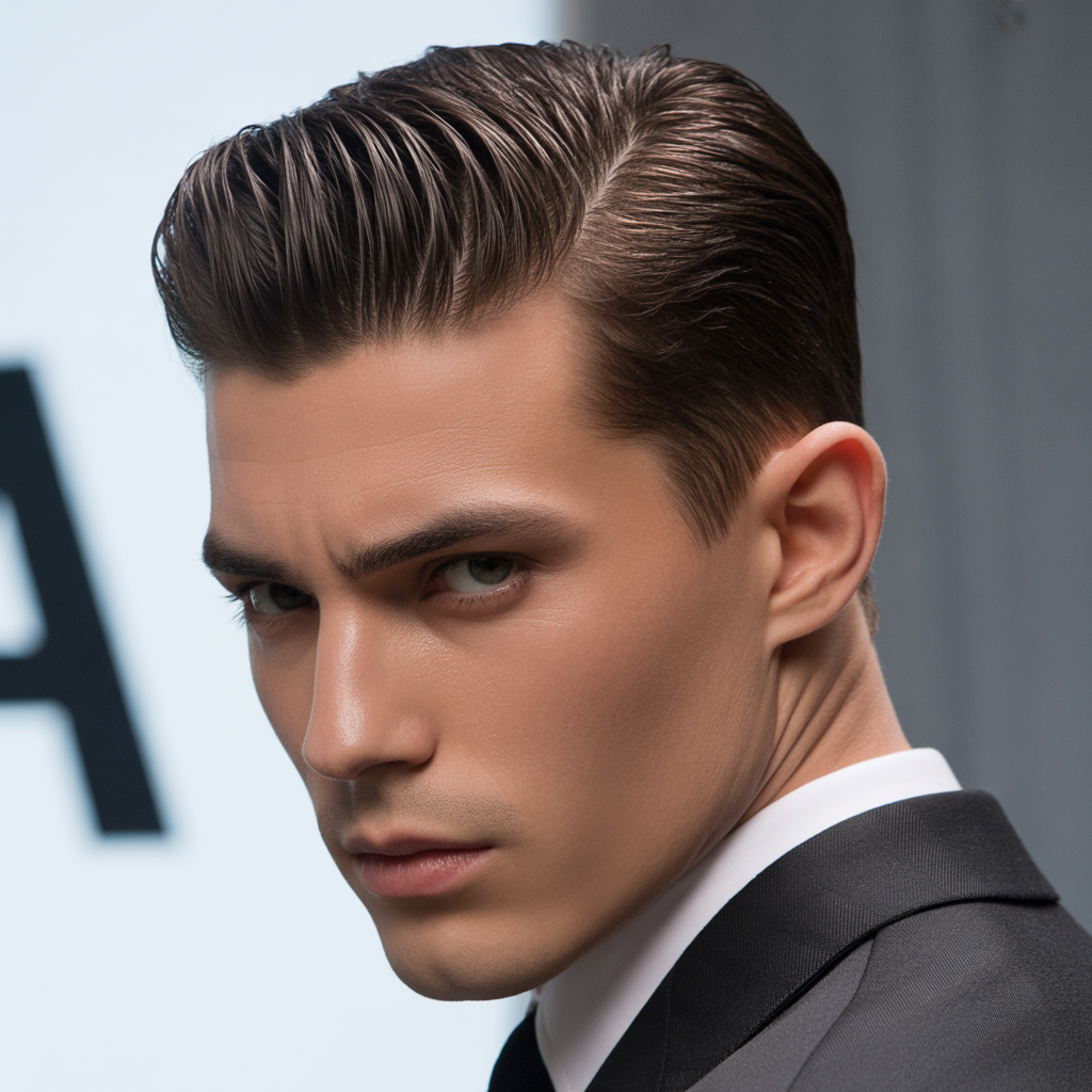 slick back haircut