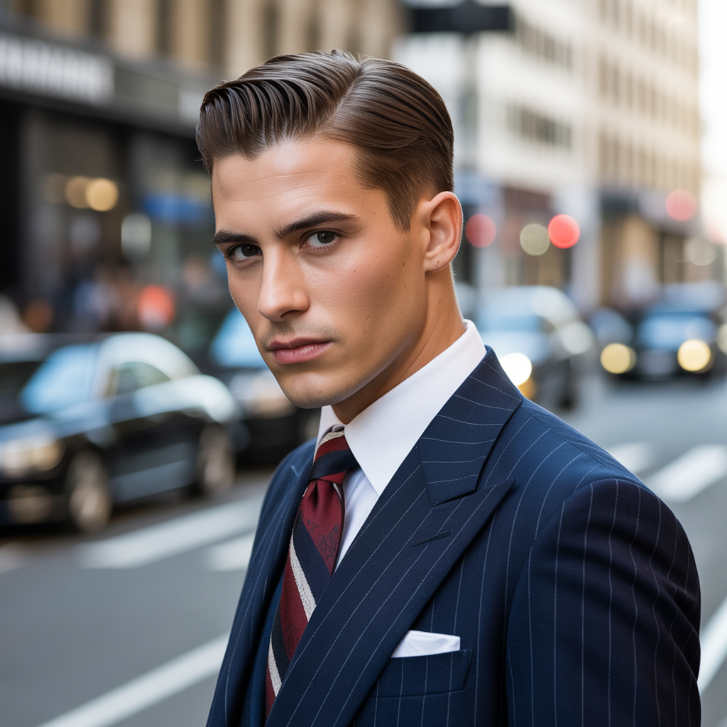 slick back haircut