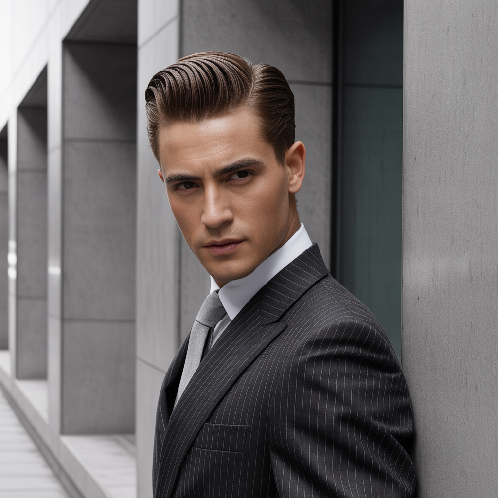 slick back haircut