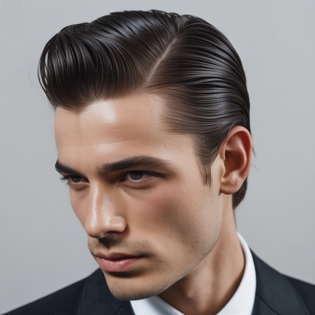 slick back haircut