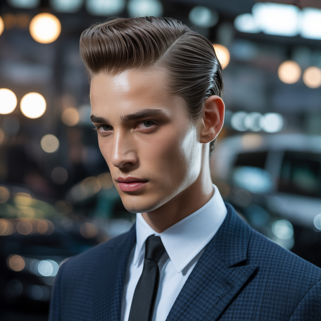 slick back haircut