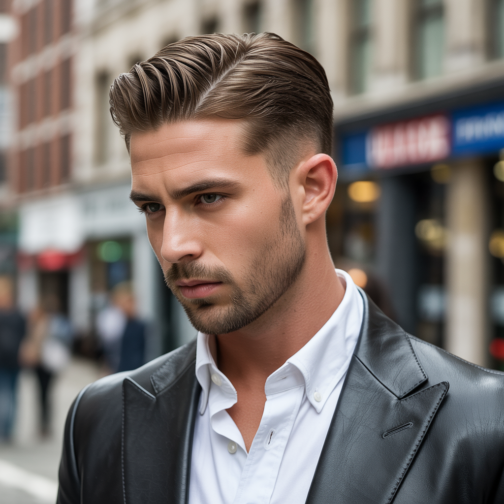 slick back haircut