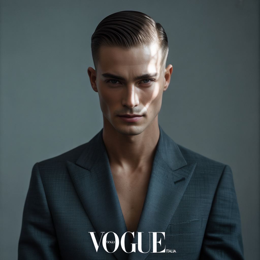 slick back haircut