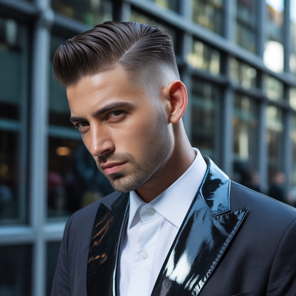 slick back haircut